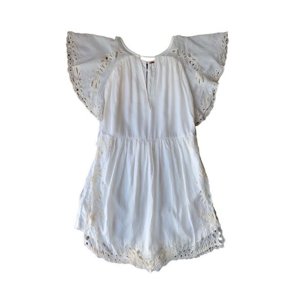 Free People Ivory Eyelet Sahara Romper - Picture 7 of 13